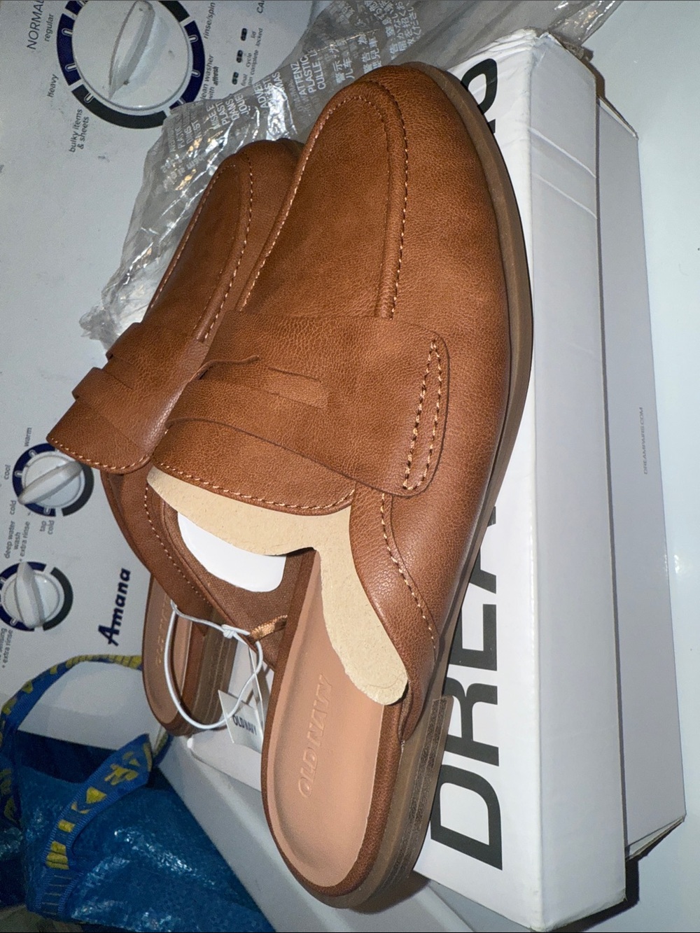 Old Navy Men's Slip-On Penny Loafers in Brown